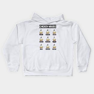 Chicken Moods Kids Hoodie